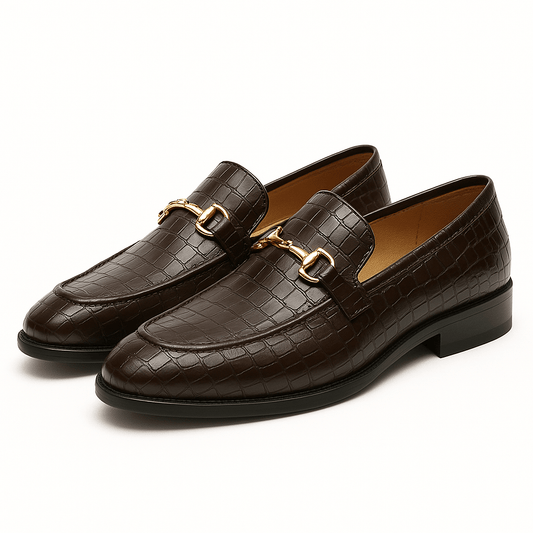 Alligator Embossed Loafers