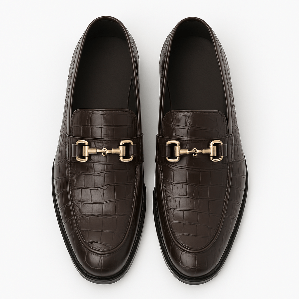 Alligator Embossed Loafers