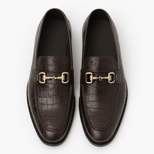 Alligator Embossed Loafers