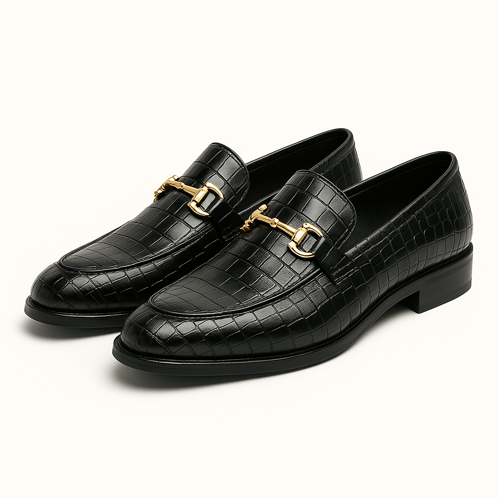Alligator Embossed Loafers