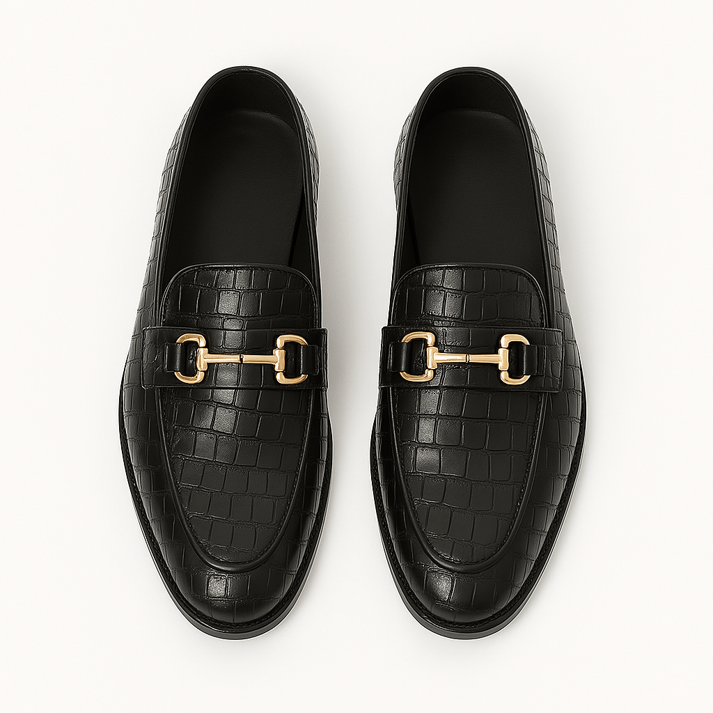 Alligator Embossed Loafers