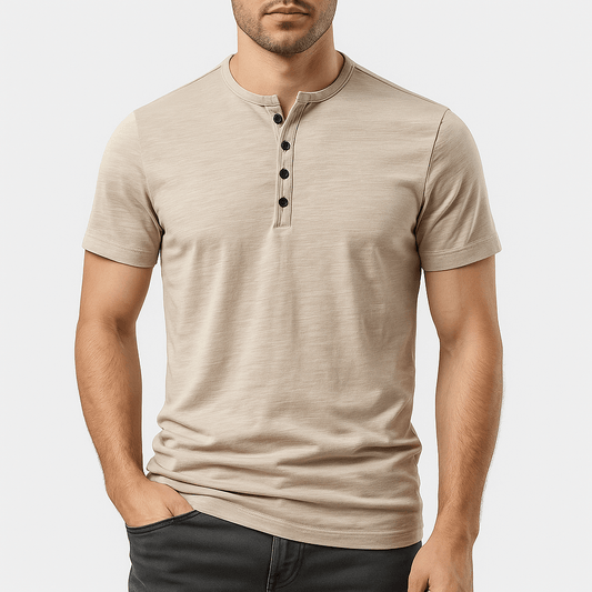 Cotton Henley Shirt