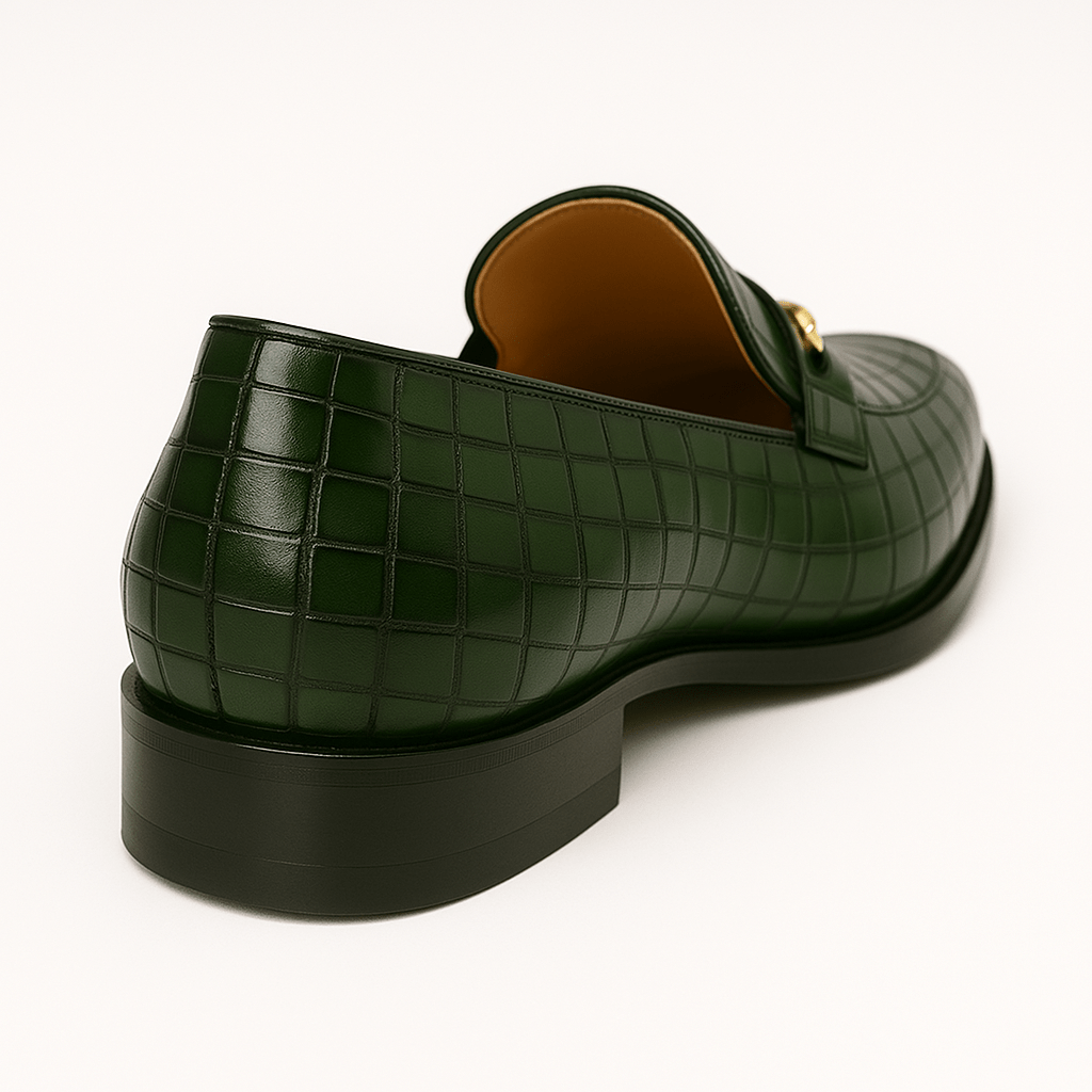 Crocodile Embossed Loafers