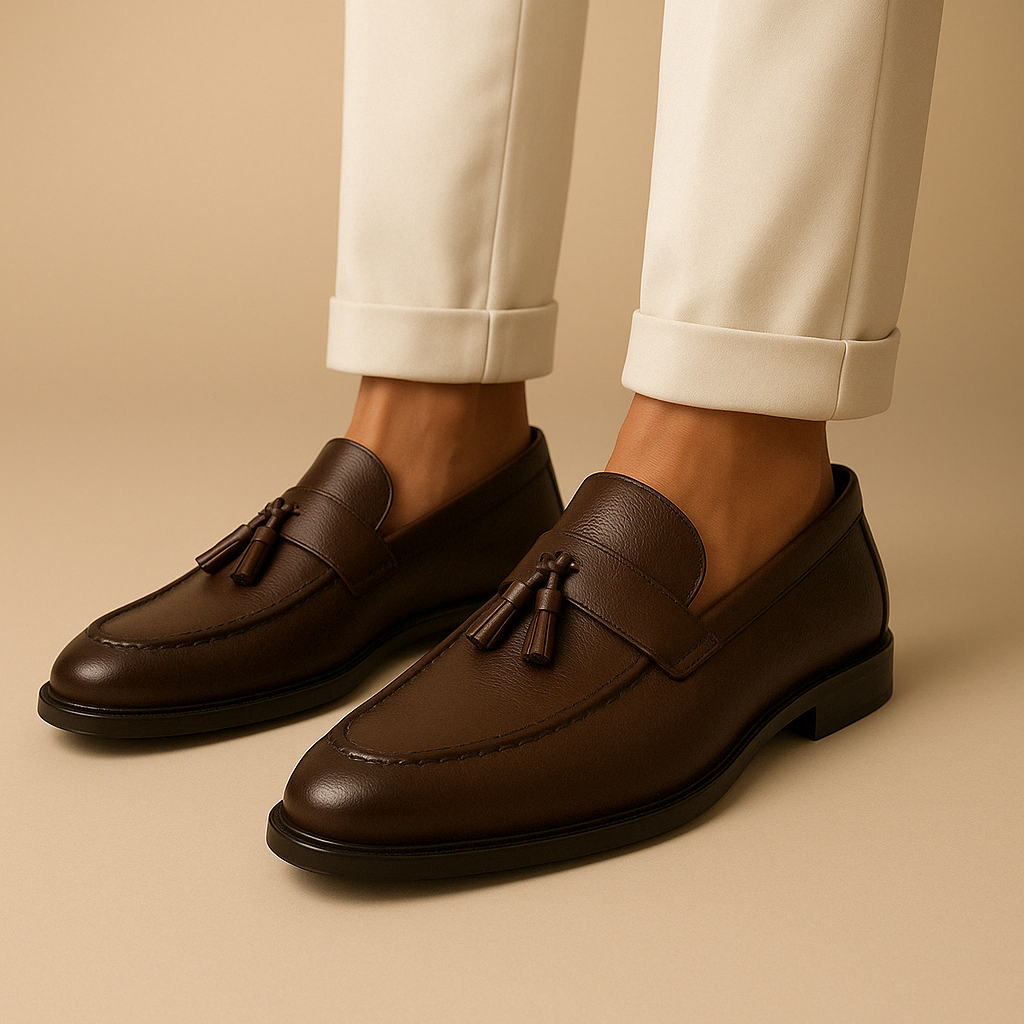 Relaxed Leather Loafers