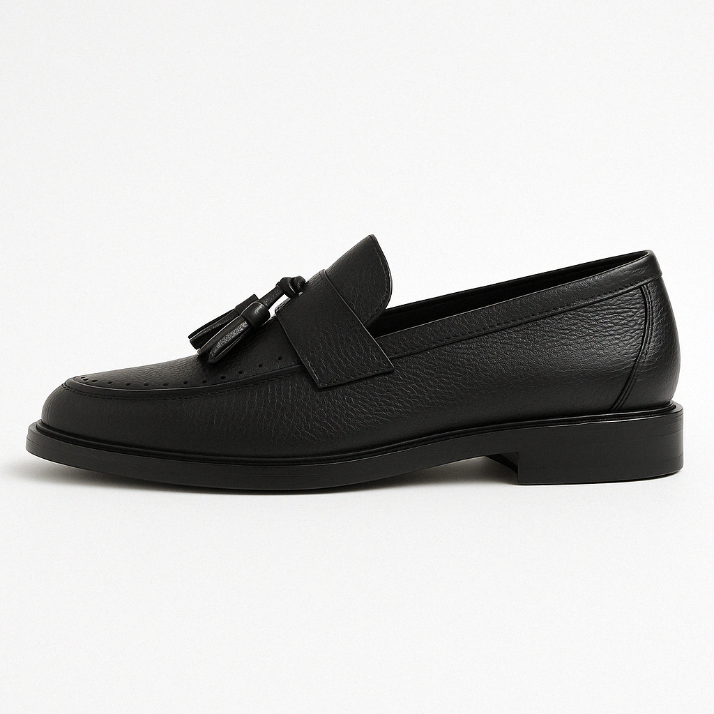 Relaxed Leather Loafers