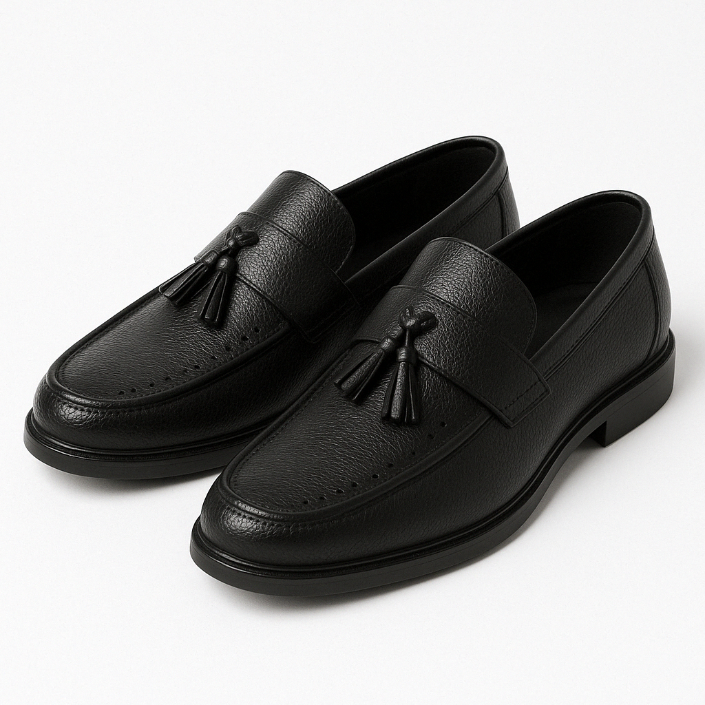 Relaxed Leather Loafers