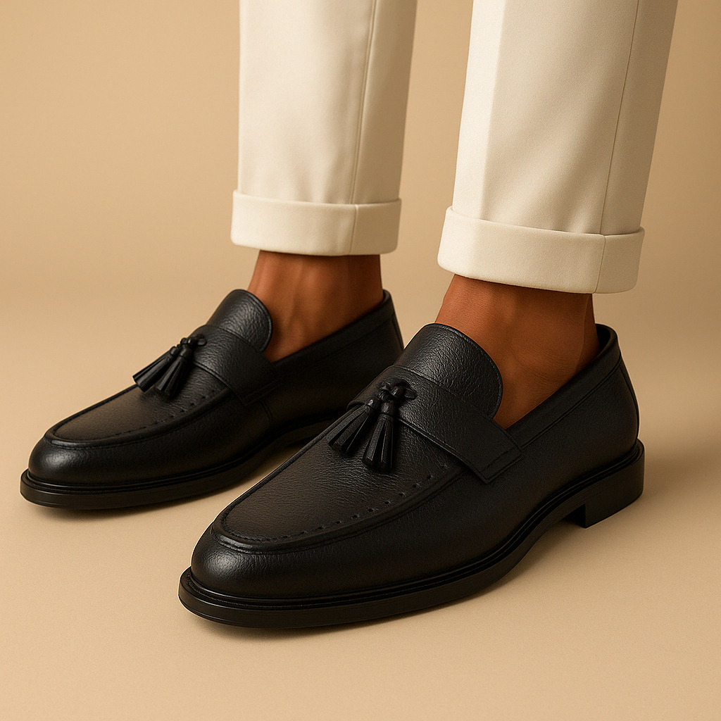 Relaxed Leather Loafers