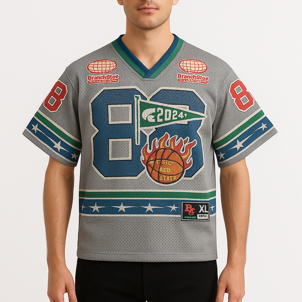 Retro Mesh Football Jersey