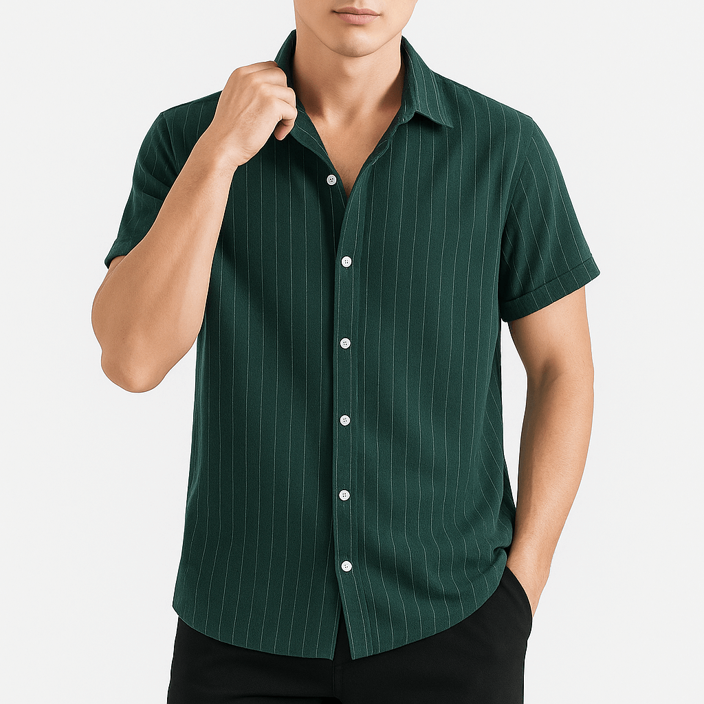 Short Sleeved Striped Shirt