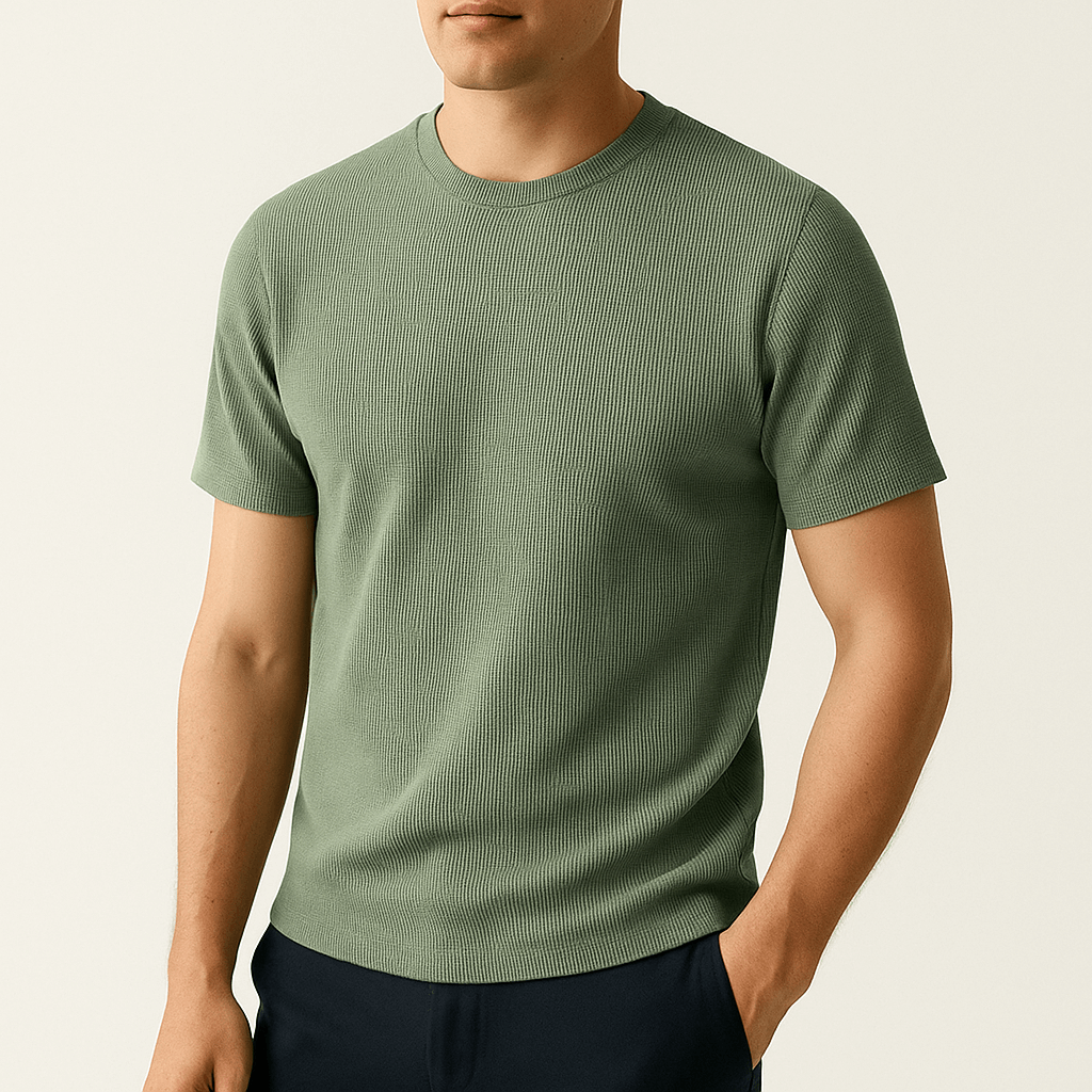 Waffle Knit T-Shirt