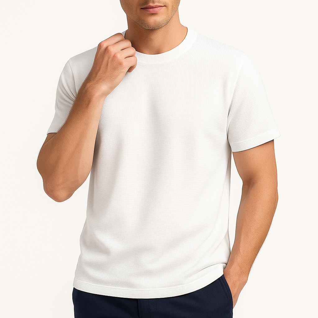 Waffle Knit T-Shirt